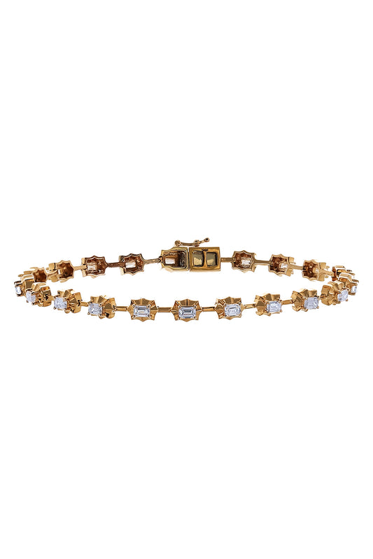 Diamond Bracelet-YELLOW GOLD-JEWELRYFINE JEWELBRACELET O-SOFIA LAROUSSI