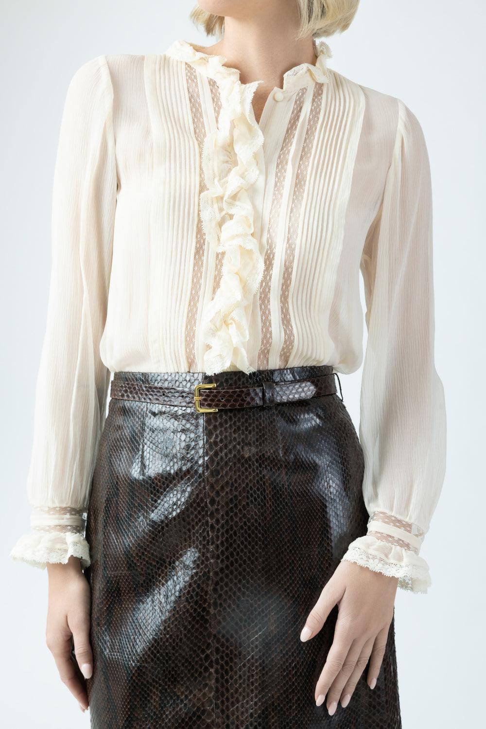 Magdeleine Sheer Top-CREAM-XS-CLOTHINGTOPBLOUSE-DOEN
