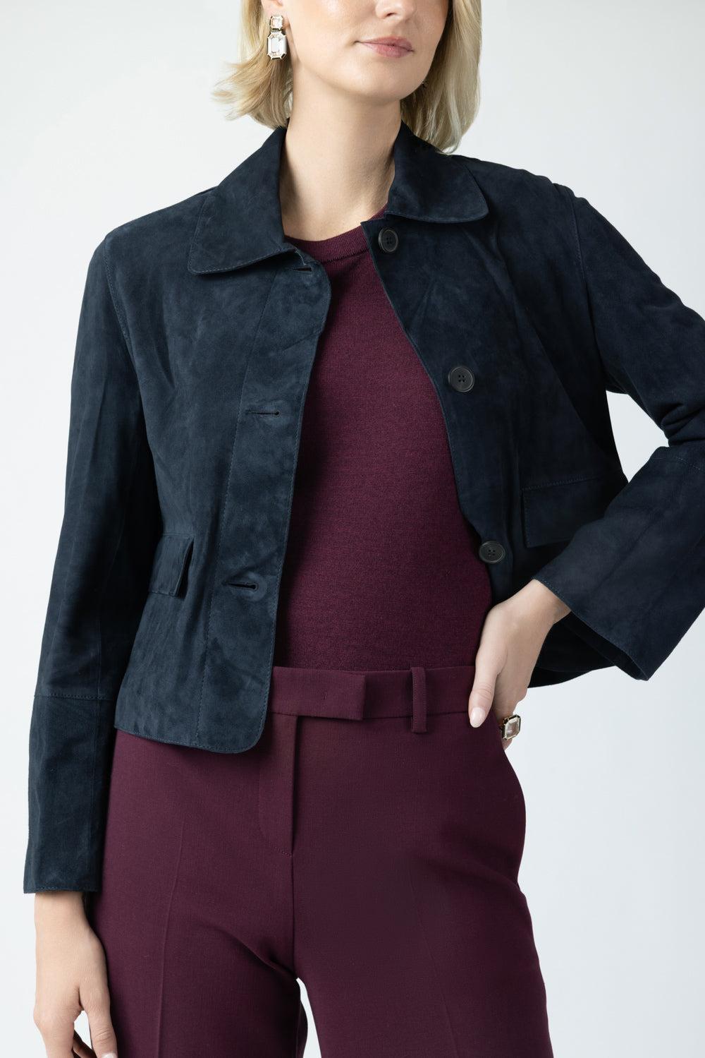 Fem Suede Jacket-BROWN-32-CLOTHINGJACKETCASUAL-ARMA