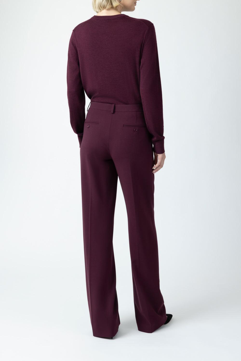  Camilla Stretch Stovepipe Trouser-RED-2-CLOTHINGPANTWIDE LEG-MICHAEL KORS COLLECTION 