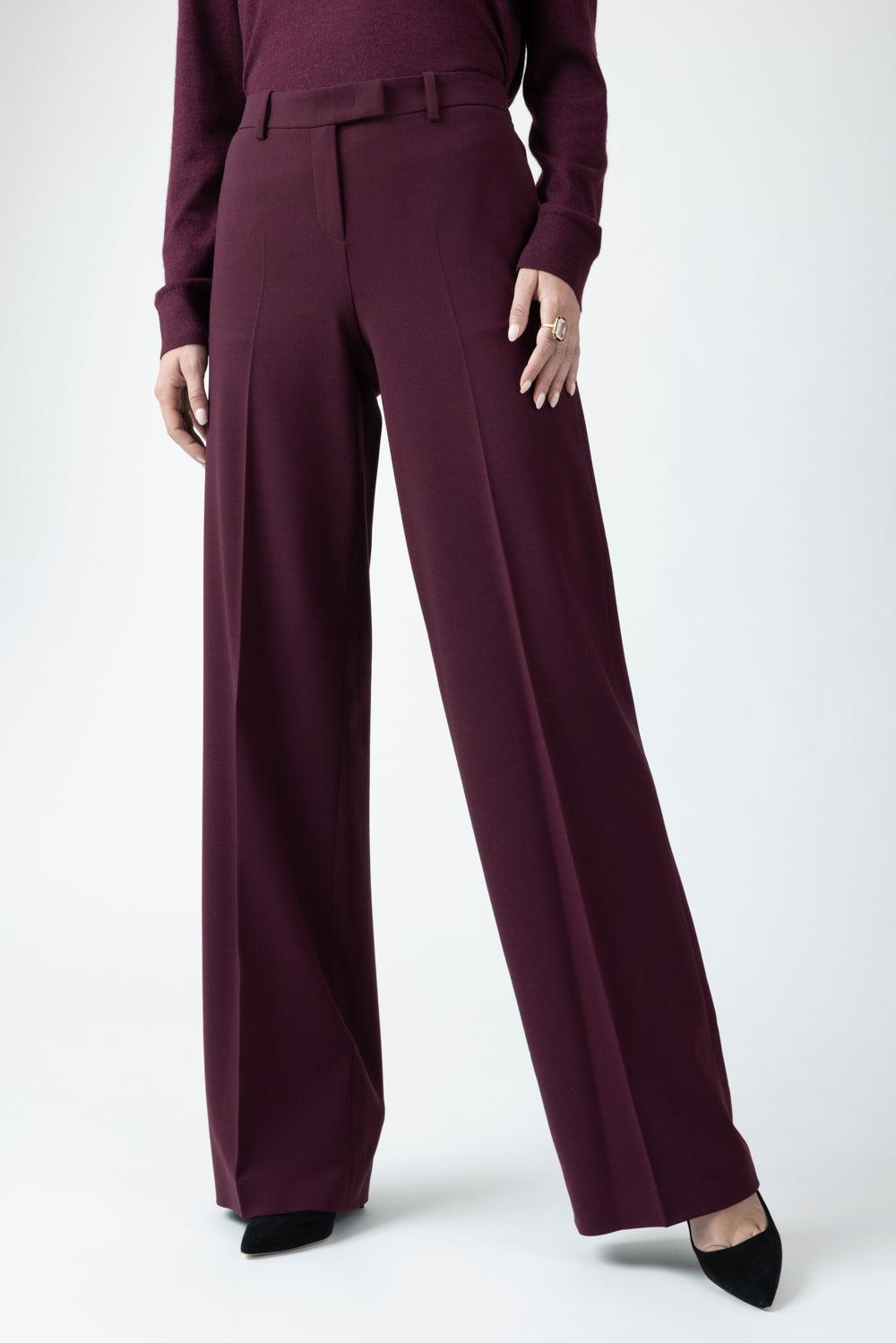 Camilla Stretch Stovepipe Trouser-RED-2-CLOTHINGPANTWIDE LEG-MICHAEL KORS COLLECTION