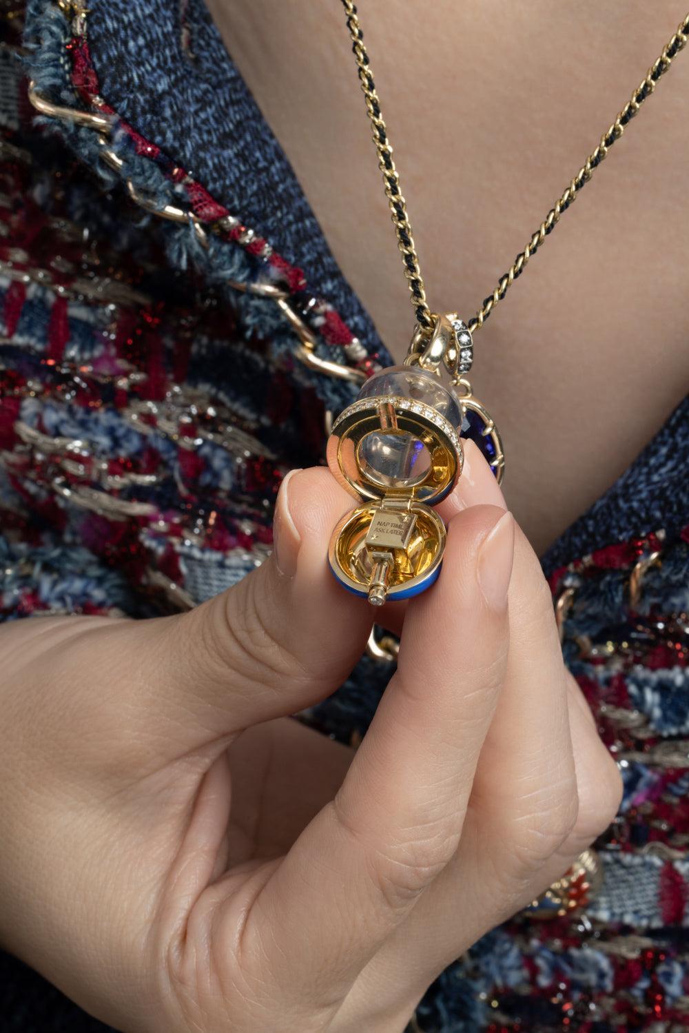  Petite Fortune Dice Pendant - Yellow Gold-YELLOW GOLD-JEWELRYFINE JEWELPENDANT-MINED + FOUND 