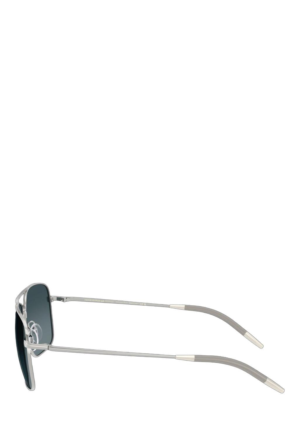 Square Aviator Polarized Sunglasses-SLVRGREY-ACCESSORIESUNGLASSES-OLIVER PEOPLES