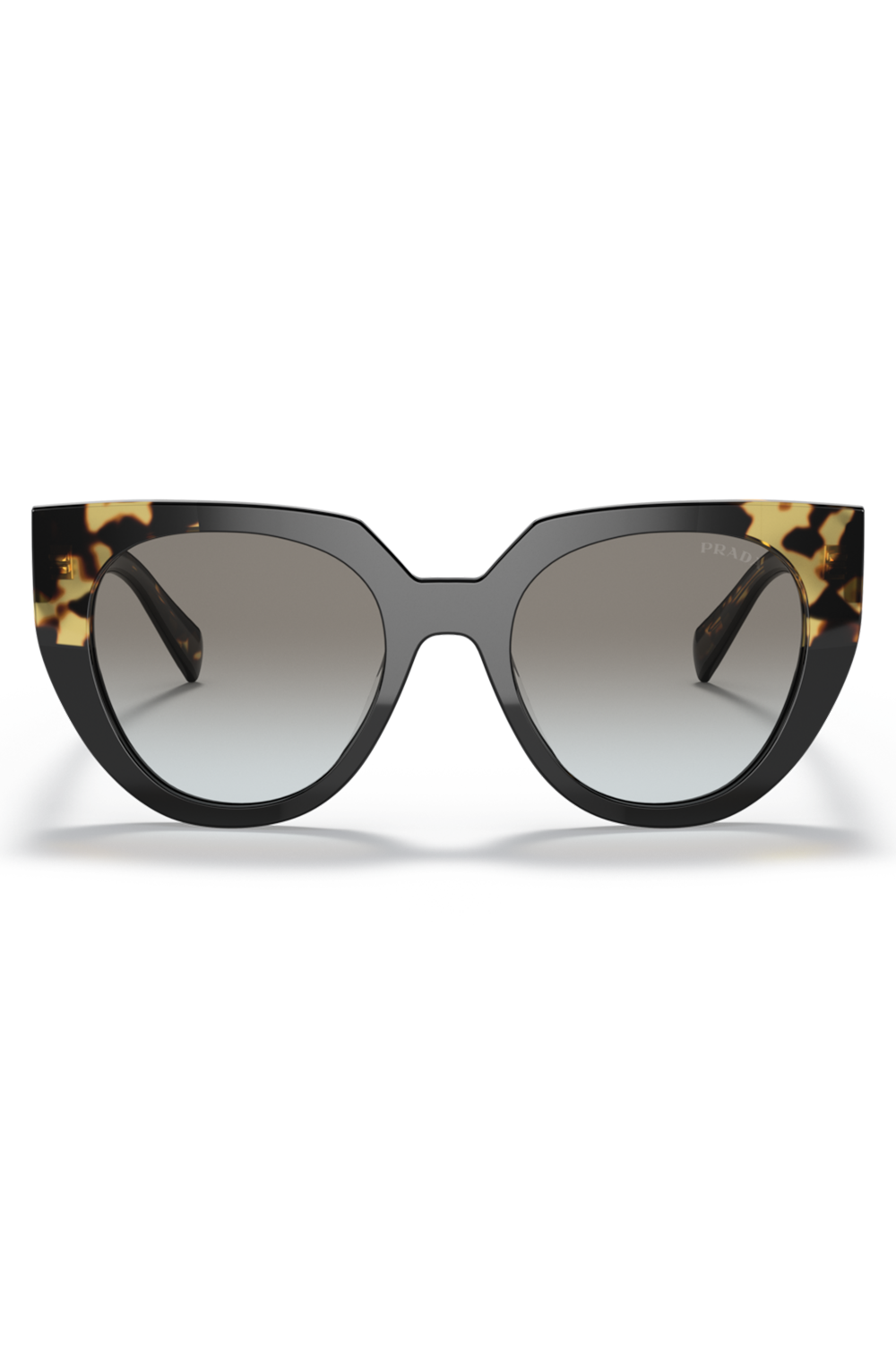 Geometric Cat Eye Sunglasses-MTORTBLK-ACCESSORIESUNGLASSES-PRADA