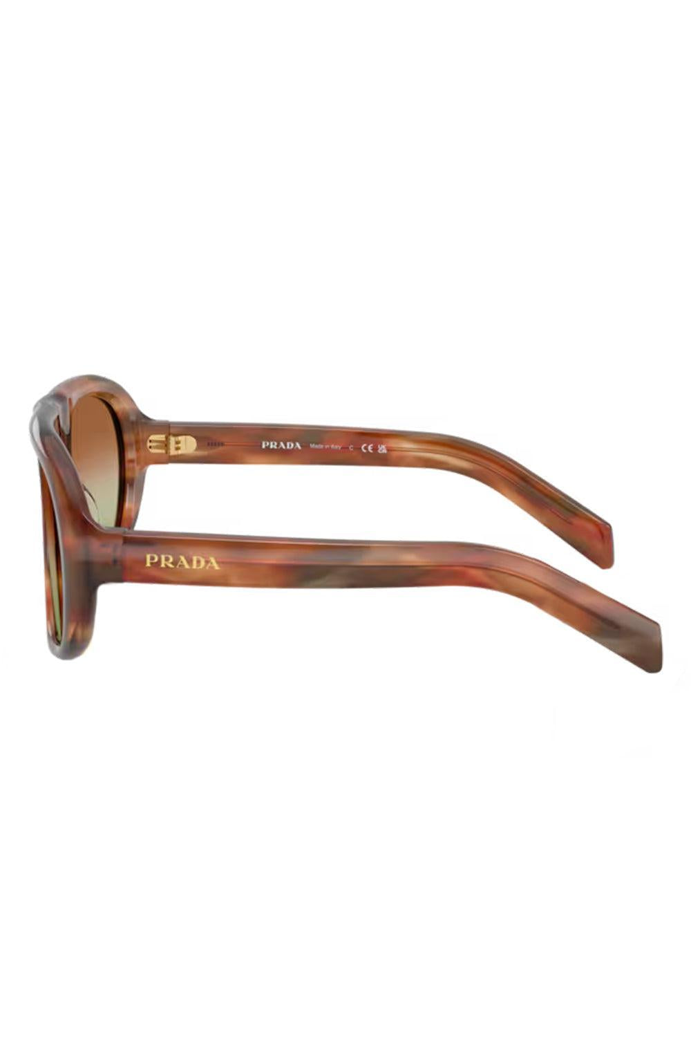 Round Frame Gradient Sungllasses-STRIPE-ACCESSORIESUNGLASSES-PRADA