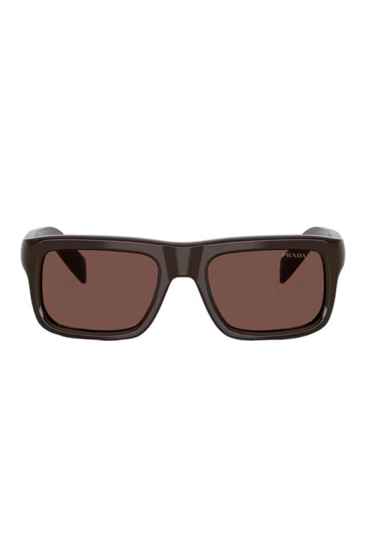 Rectangle Sunglasses-BROWN-ACCESSORIESUNGLASSES-PRADA