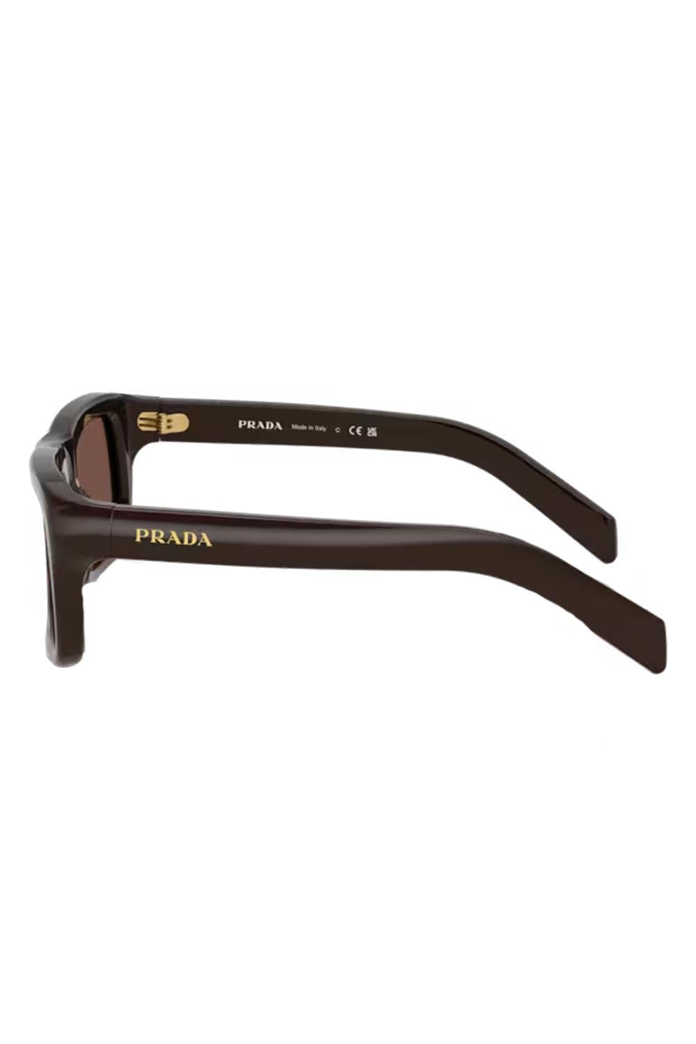 Rectangle Sunglasses-BROWN-ACCESSORIESUNGLASSES-PRADA