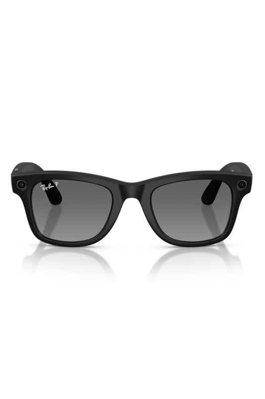 Meta Wayfarer Sunglasses - Matte Black Gradient Graphite-BLACK-ACCESSORIESUNGLASSES-RAY-BAN