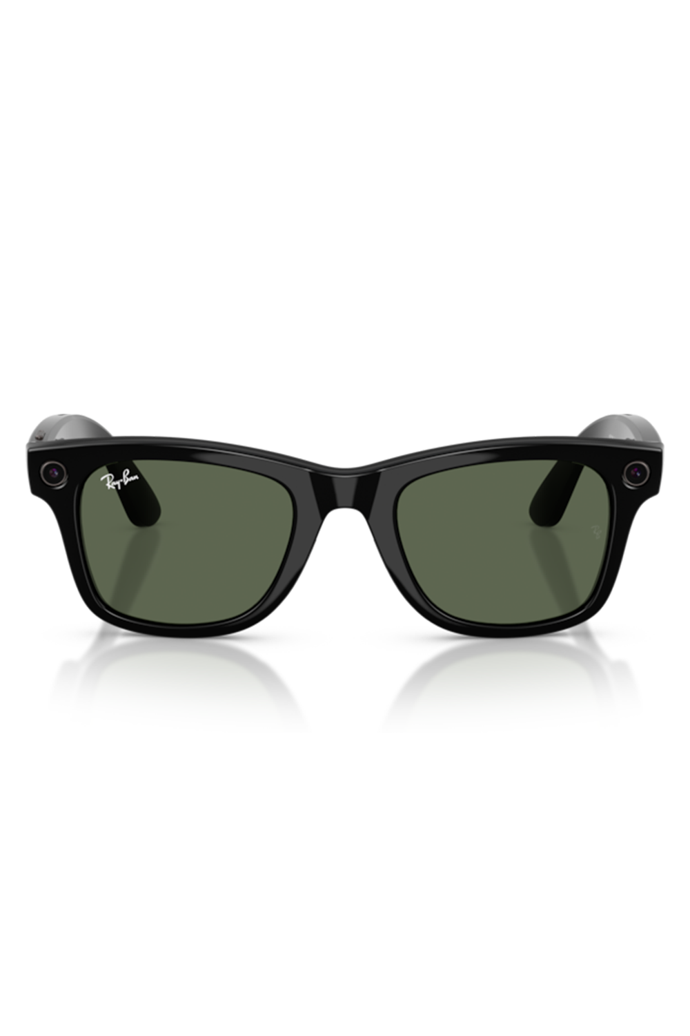Meta Wayfarer Sunglasses - Shiny Black Green-BLACK-ACCESSORIESUNGLASSES-RAY-BAN