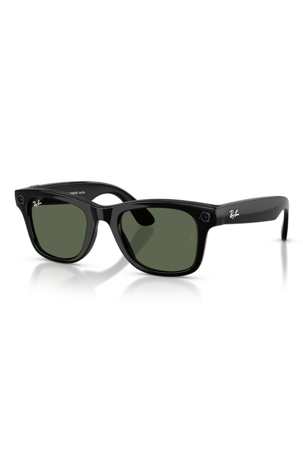 Meta Wayfarer Sunglasses - Shiny Black Green-BLACK-ACCESSORIESUNGLASSES-RAY-BAN