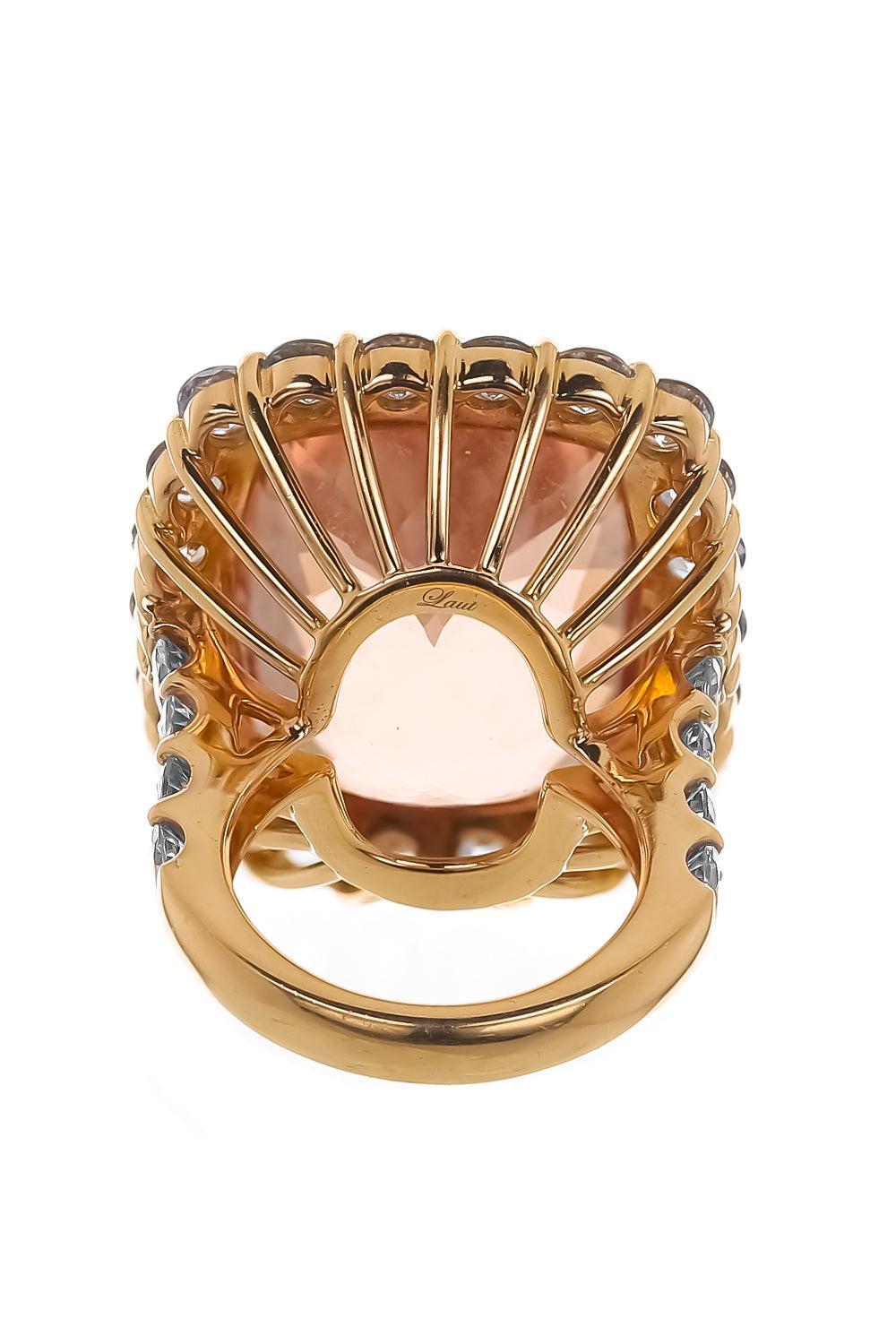 Sapphire Morganite Ring-ROSE GOLD-5.75-JEWELRYFINE JEWELRING-ALEXANDER LAUT