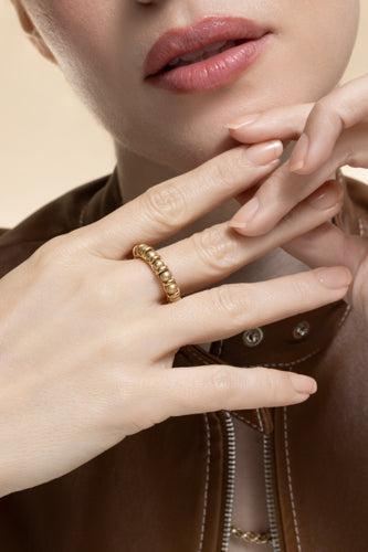 Rolling Sphere Ring-YELLOW GOLD-6-JEWELRYFINE JEWELRING-MARLA AARON