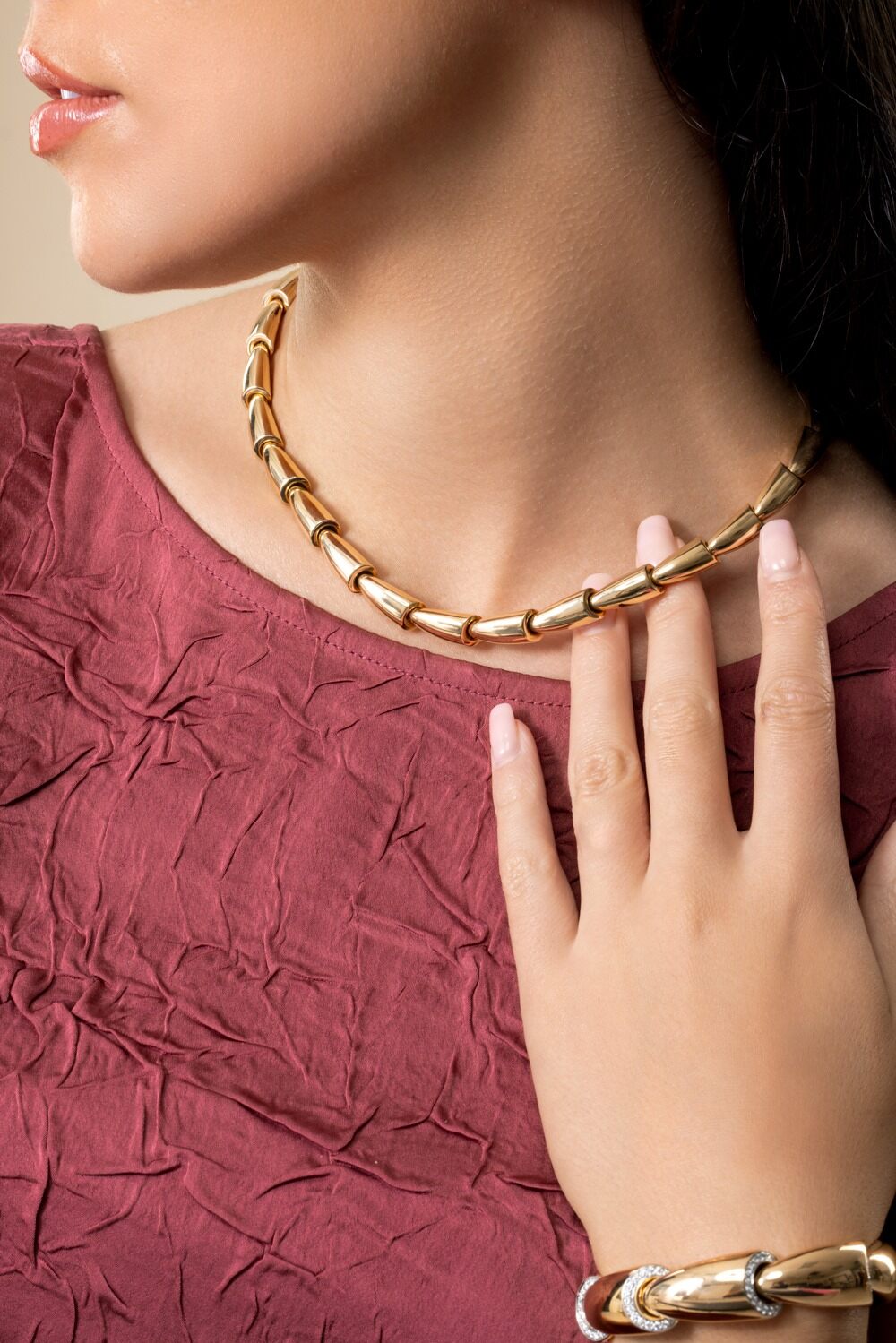 Calla Midi Necklace-ROSE GOLD-JEWELRYFINE JEWELNECKLACE O-VHERNIER