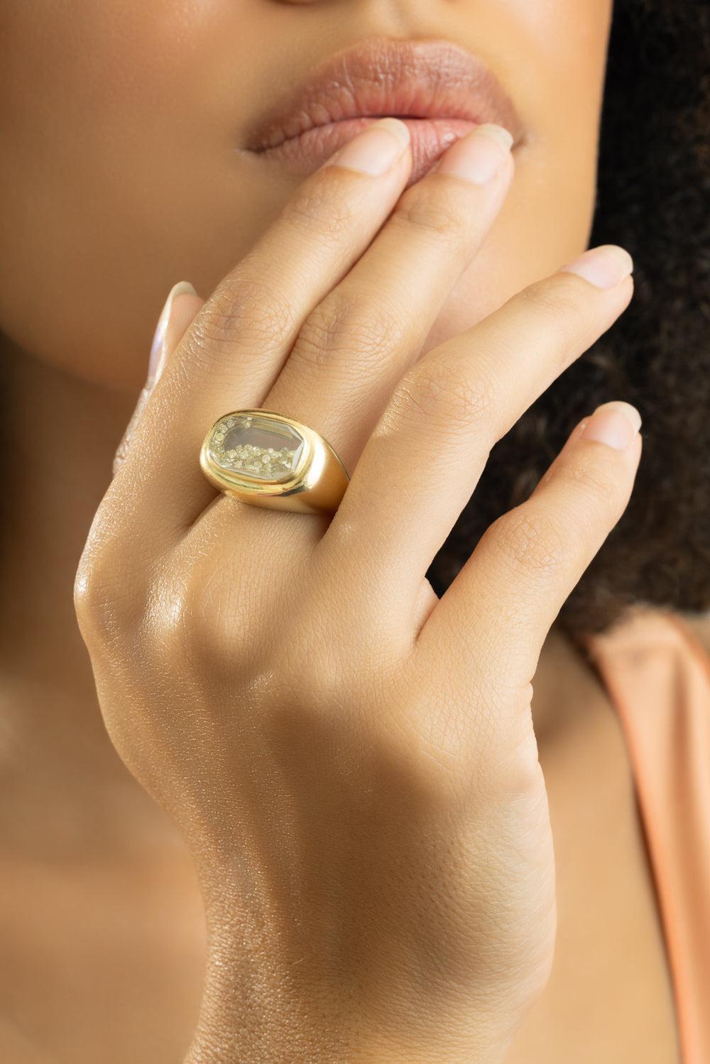 Diamond Maestro Ring-YELLOW GOLD-7-JEWELRYFINE JEWELRING-MORITZ GLIK