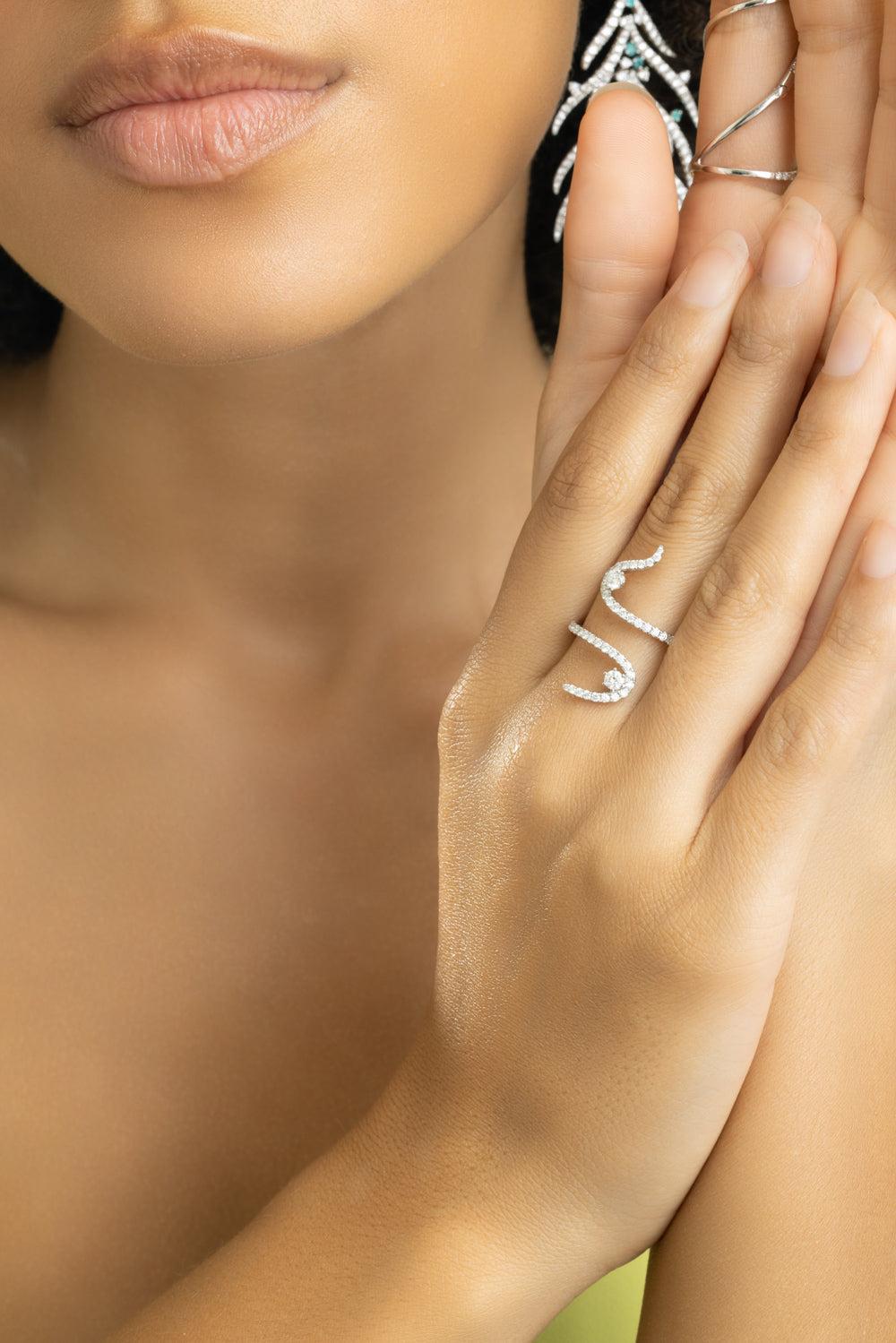 Diamond Swirl Ring-WHITE GOLD-7-JEWELRYFINE JEWELRING-GRAZIELA