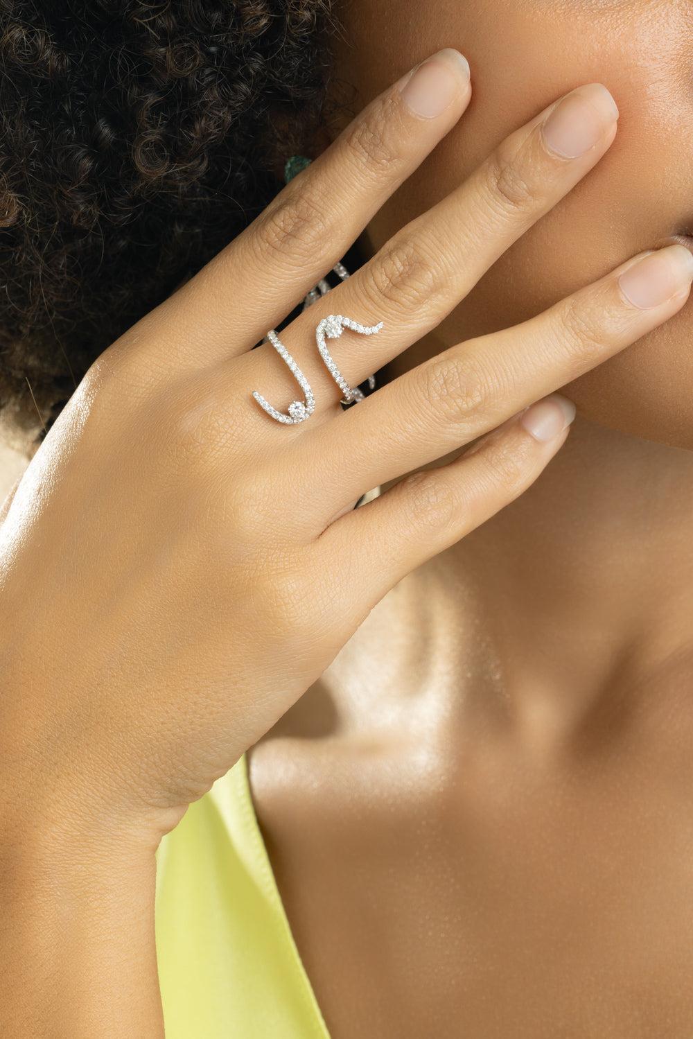 Diamond Swirl Ring-WHITE GOLD-7-JEWELRYFINE JEWELRING-GRAZIELA