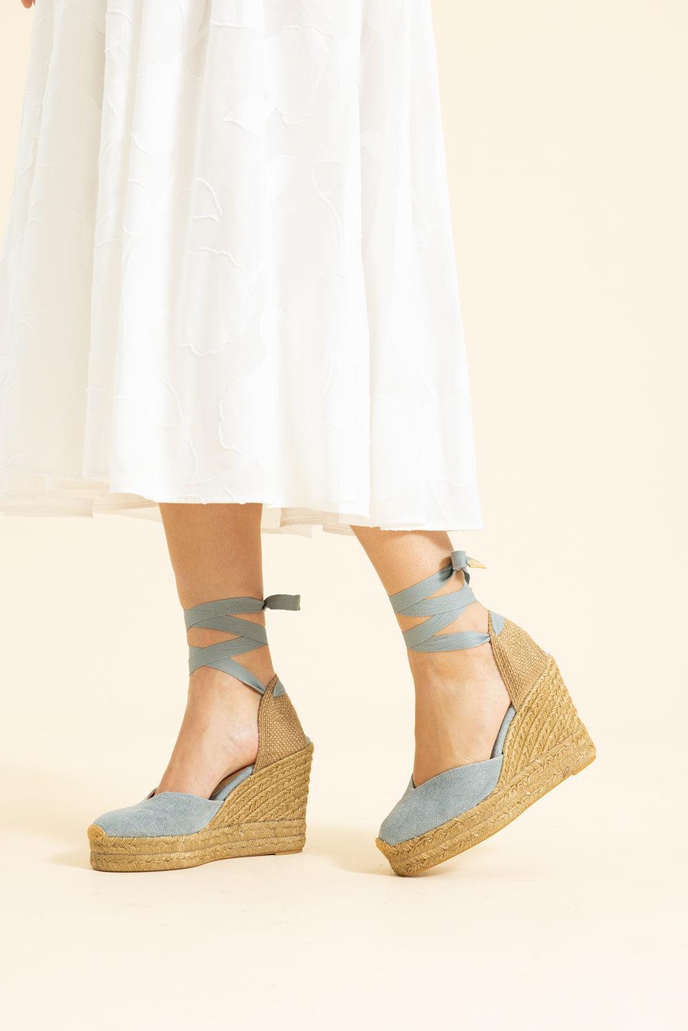 Chiara Wedge Sandal - Aqua-BLUE-36-SHOESANDAL-CASTANER