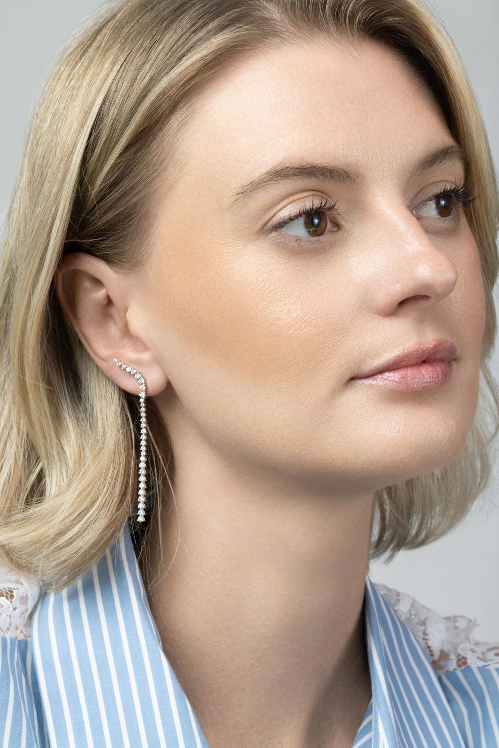  Diamond Long Line Drop Earrings-WHITE GOLD-JEWELRYFINE JEWELEARRING-SOFIA LAROUSSI 
