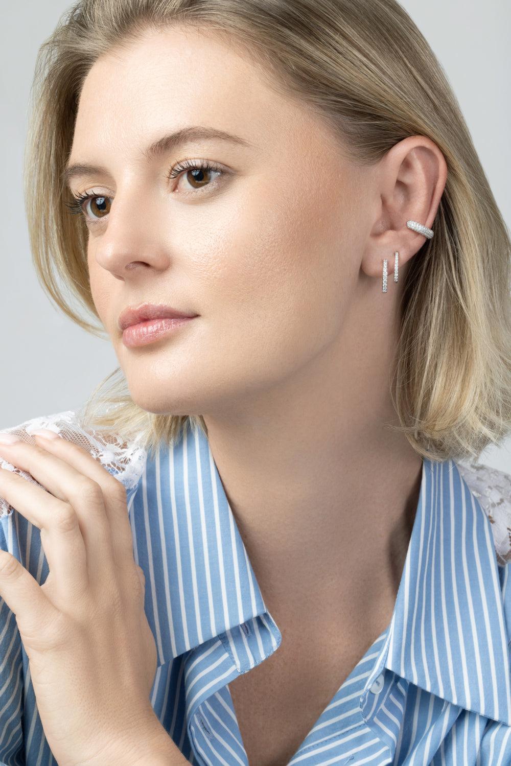  Diamond Double Illusion Hoop Earrings-WHITE GOLD-JEWELRYFINE JEWELEARRING-SOFIA LAROUSSI 