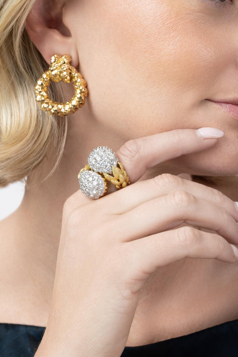  Diamond Crossover Ring-YELLOW GOLD-5-JEWELRYFINE JEWELRING-DAVID WEBB 