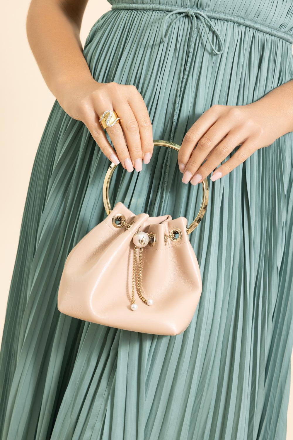 Bon Bon Nappa Bag-MACRNLGD-HANDBAGTOP HANDLE-JIMMY CHOO