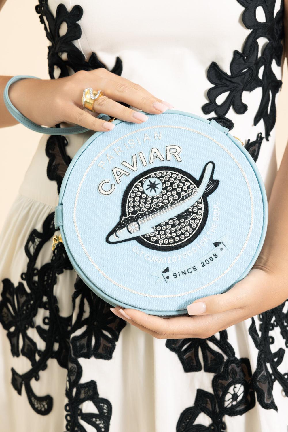 Parisian Caviar Oversize Bag-WHITE-HANDBAGTOP HANDLE-OLYMPIA LE TAN