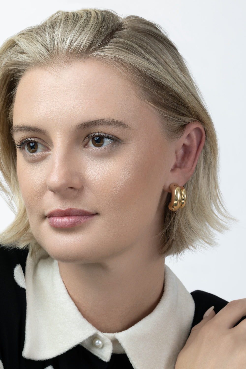 Double Row Earrings-YELLOW GOLD-JEWELRYFINE JEWELEARRING-SOFIA LAROUSSI