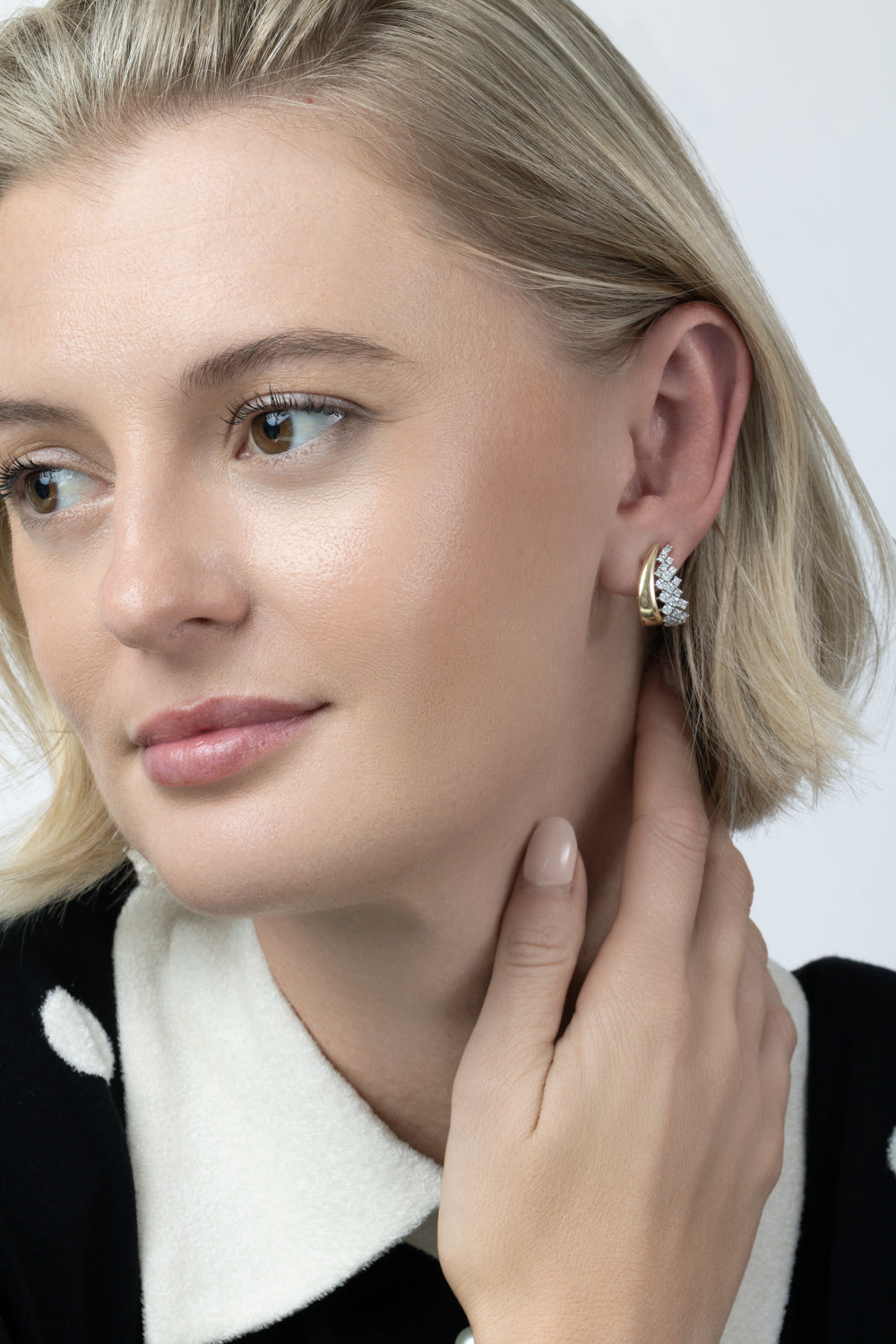  Diamond Section Earrings-YELLOW GOLD-JEWELRYFINE JEWELEARRING-SOFIA LAROUSSI 