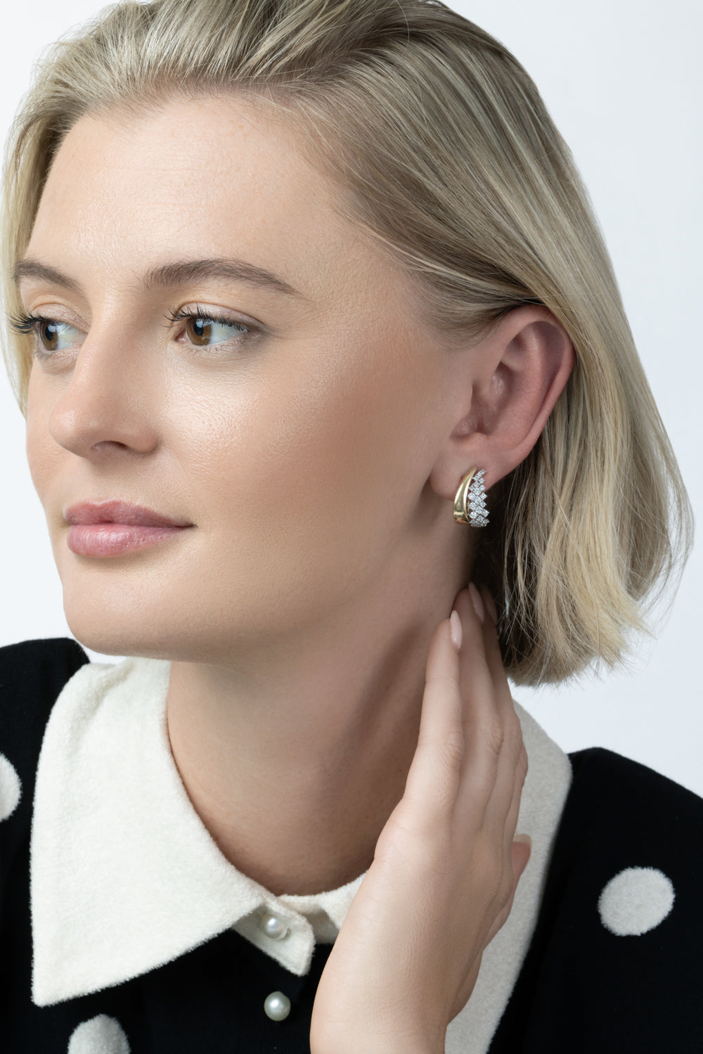  Diamond Section Earrings-YELLOW GOLD-JEWELRYFINE JEWELEARRING-SOFIA LAROUSSI 
