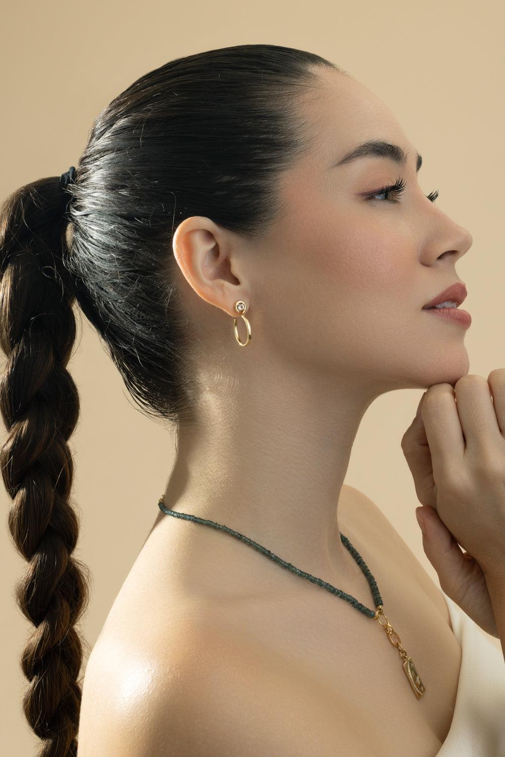The Twist Large Infinity Hoop Earrings-YELLOW GOLD-JEWELRYFINE JEWELEARRING-MONICA RICH KOSANN