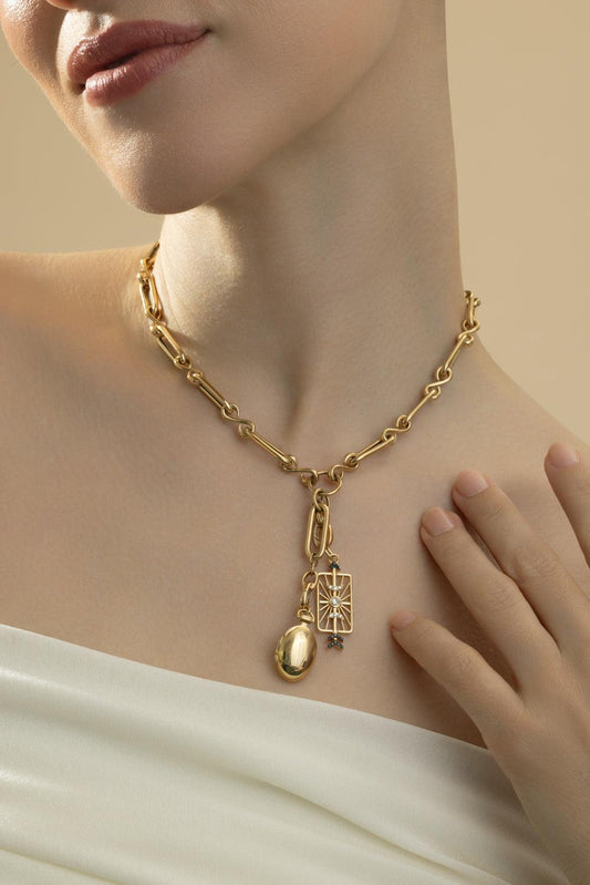 Petite Anna Locket Charm-YELLOW GOLD-JEWELRYFINE JEWELPENDANT-MONICA RICH KOSANN