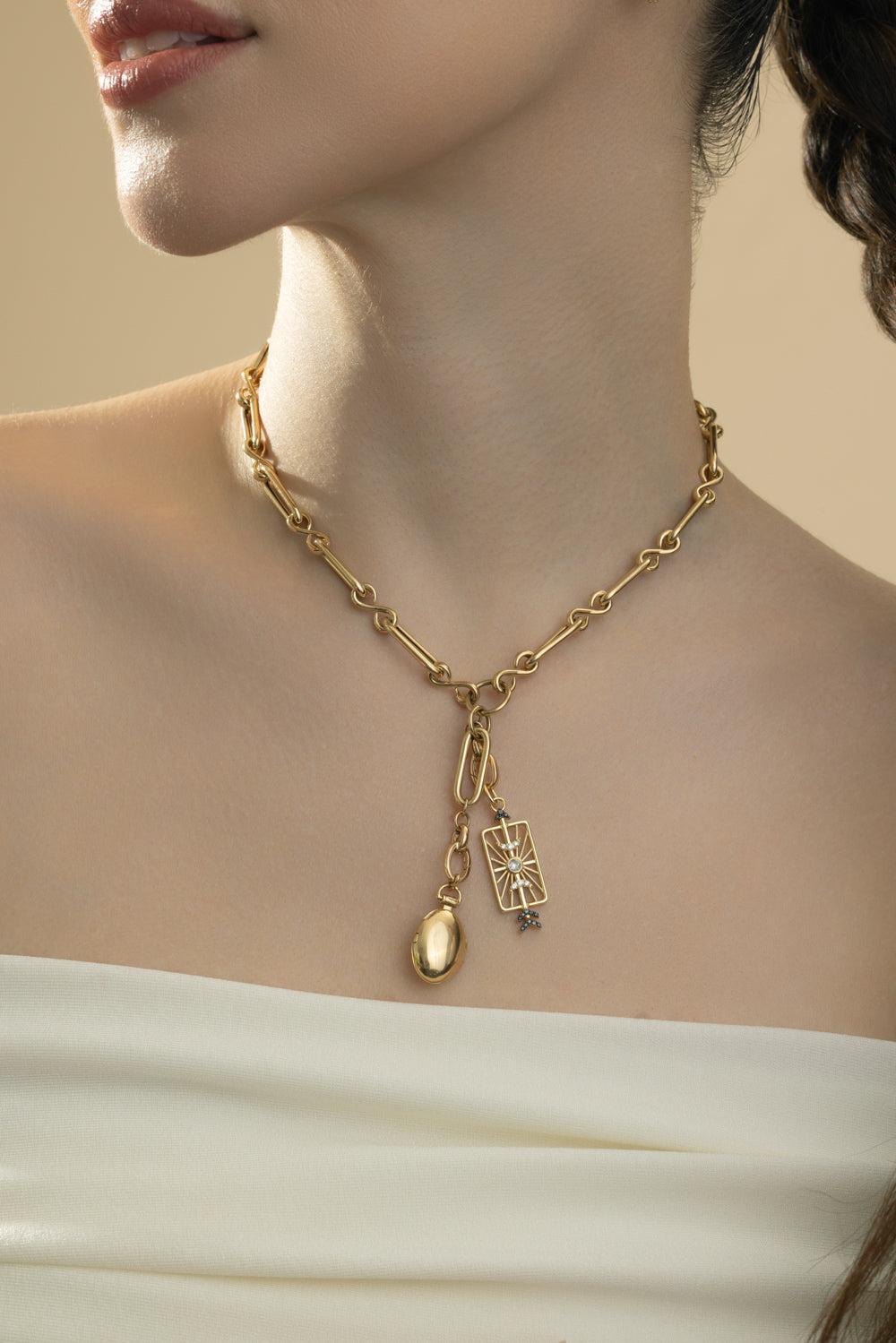 Petite Anna Locket Charm-YELLOW GOLD-JEWELRYFINE JEWELPENDANT-MONICA RICH KOSANN