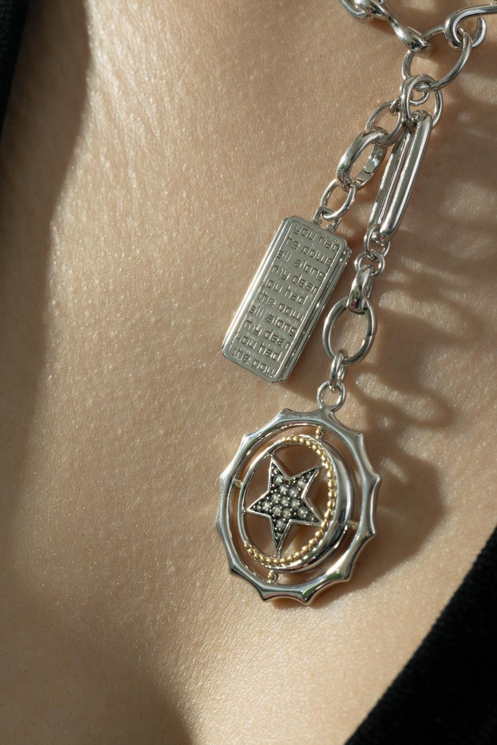 My Sun, Moon, And Starts Pendant-SILVER-JEWELRYFINE JEWELPENDANT-MONICA RICH KOSANN