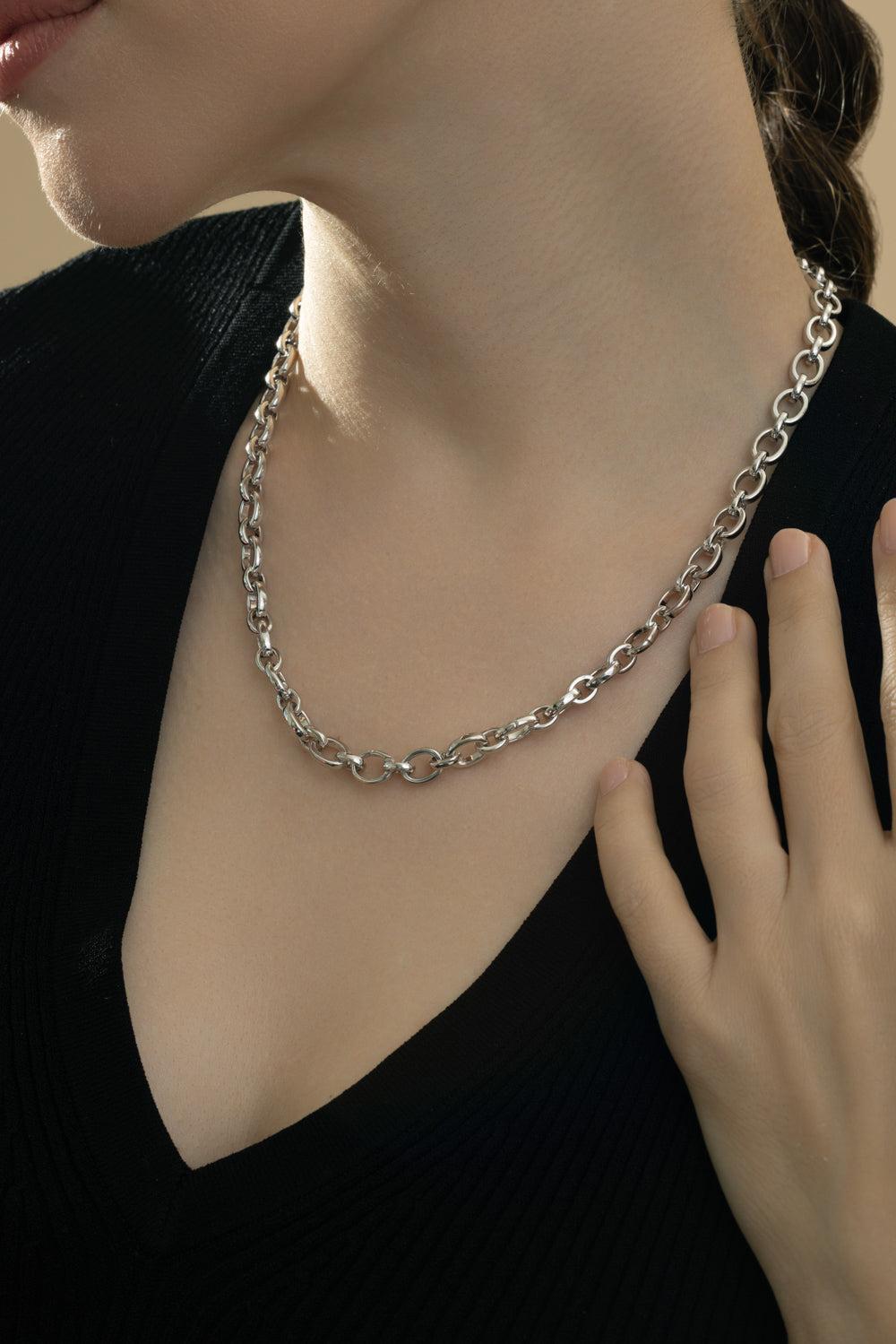 Five Charm Audrey Necklace-SILVER-18-JEWELRYFINE JEWELNECKLACE O-MONICA RICH KOSANN