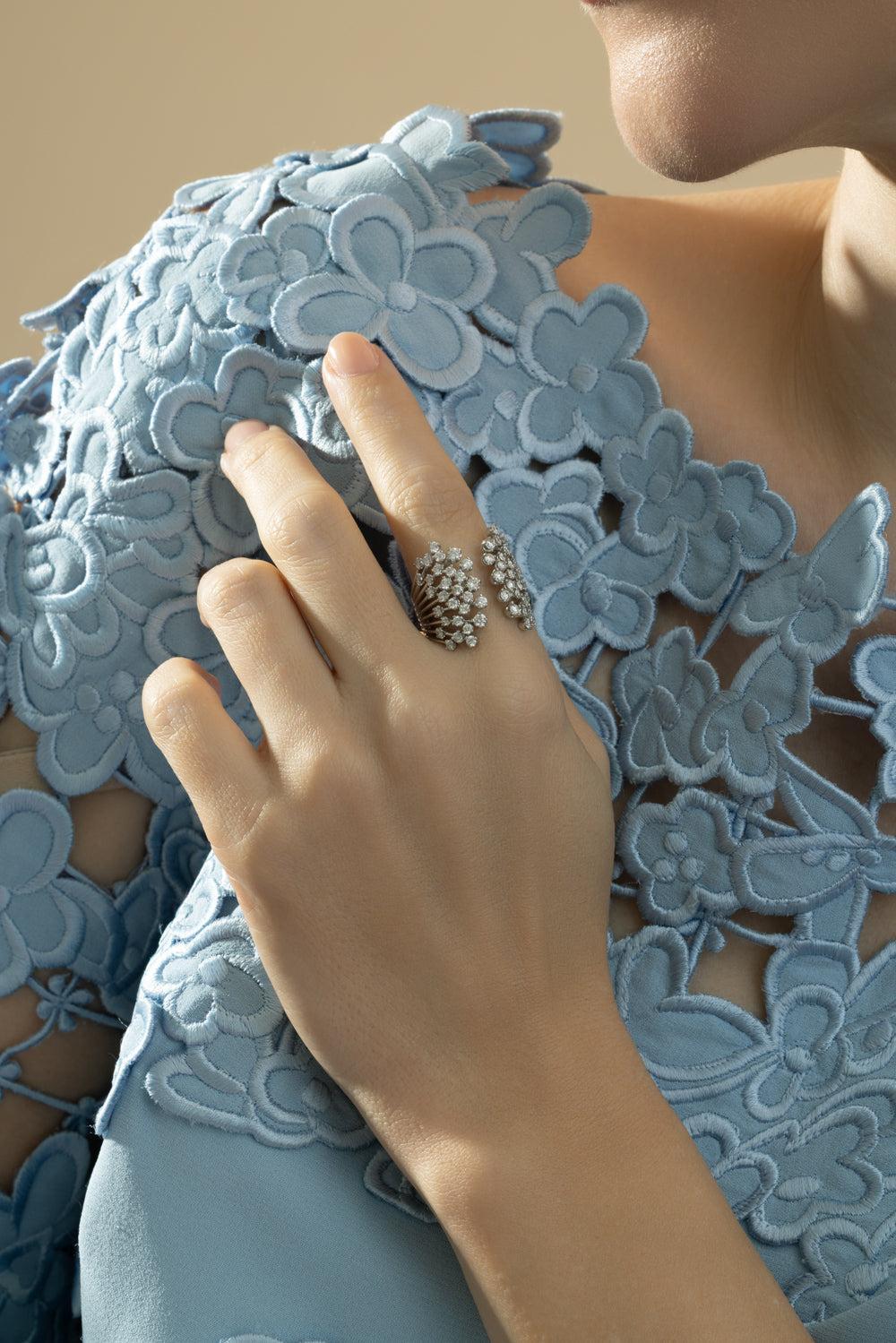 Diamond Acaí Ring-WHITE GOLD-7-JEWELRYFINE JEWELRING-GRAZIELA