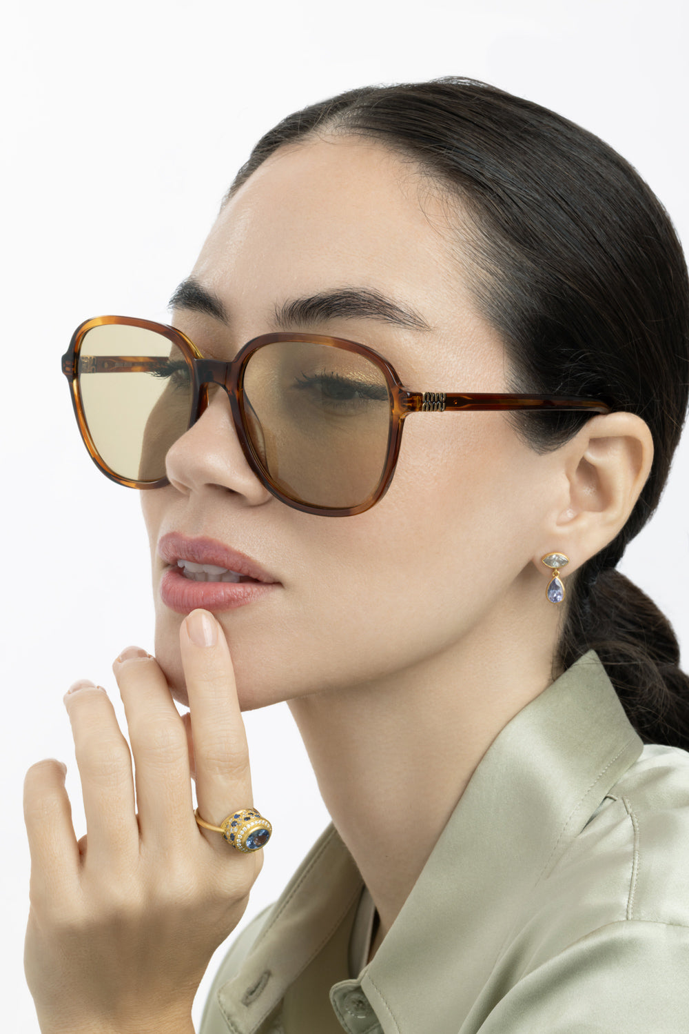 Oversized Square Sunglasses-NOVELTY-ACCESSORIESUNGLASSES-MIU MIU