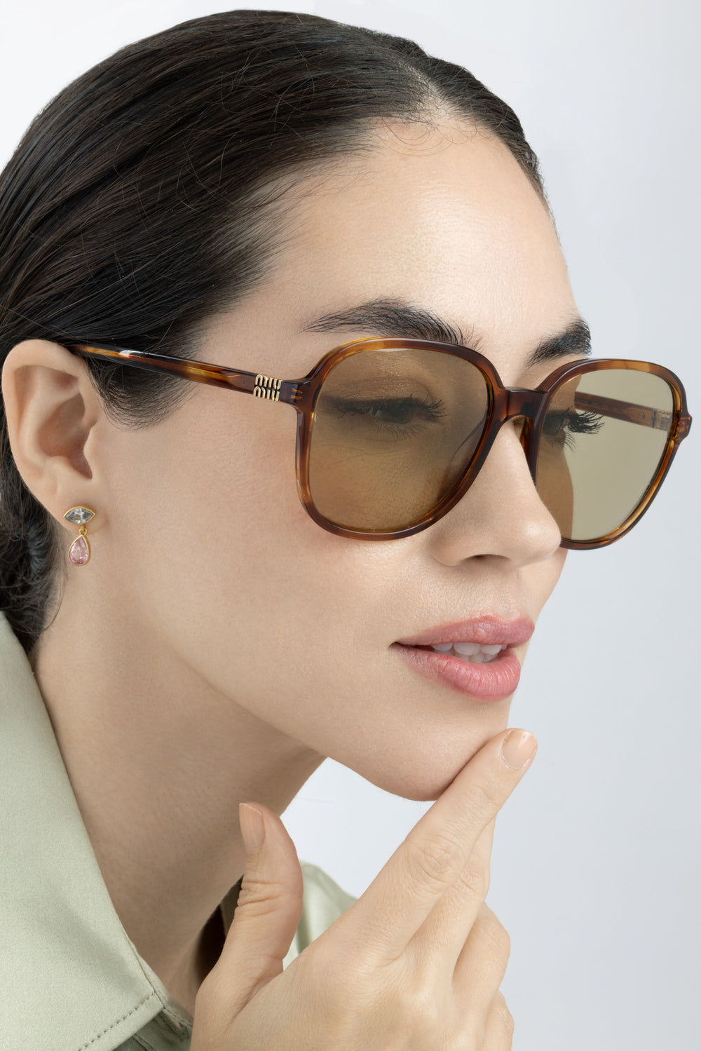 Oversized Square Sunglasses-NOVELTY-ACCESSORIESUNGLASSES-MIU MIU