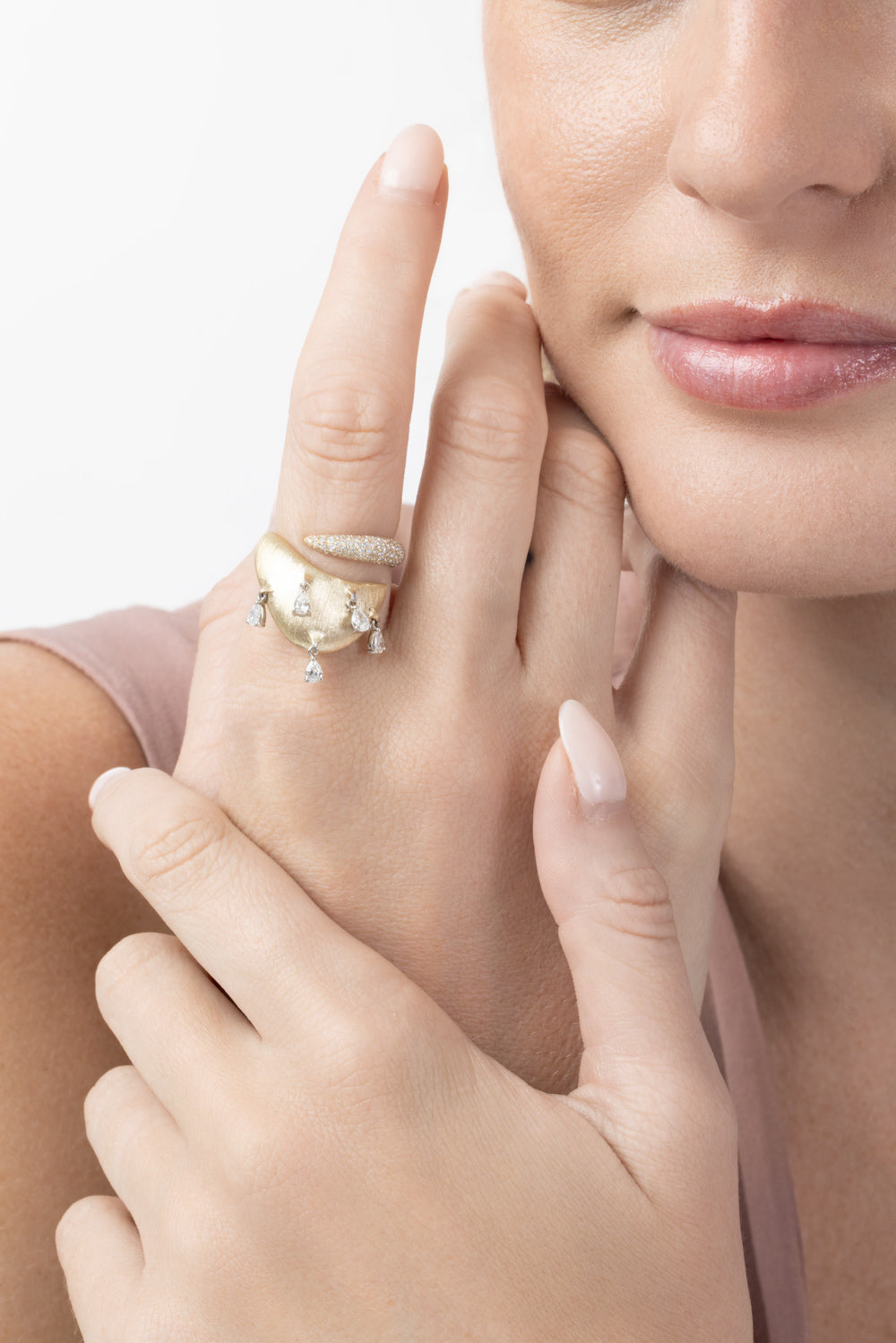  Diamond Dune Pampille Ring-YELLOW GOLD-6.25/54-JEWELRYFINE JEWELRING-RAINBOW K 