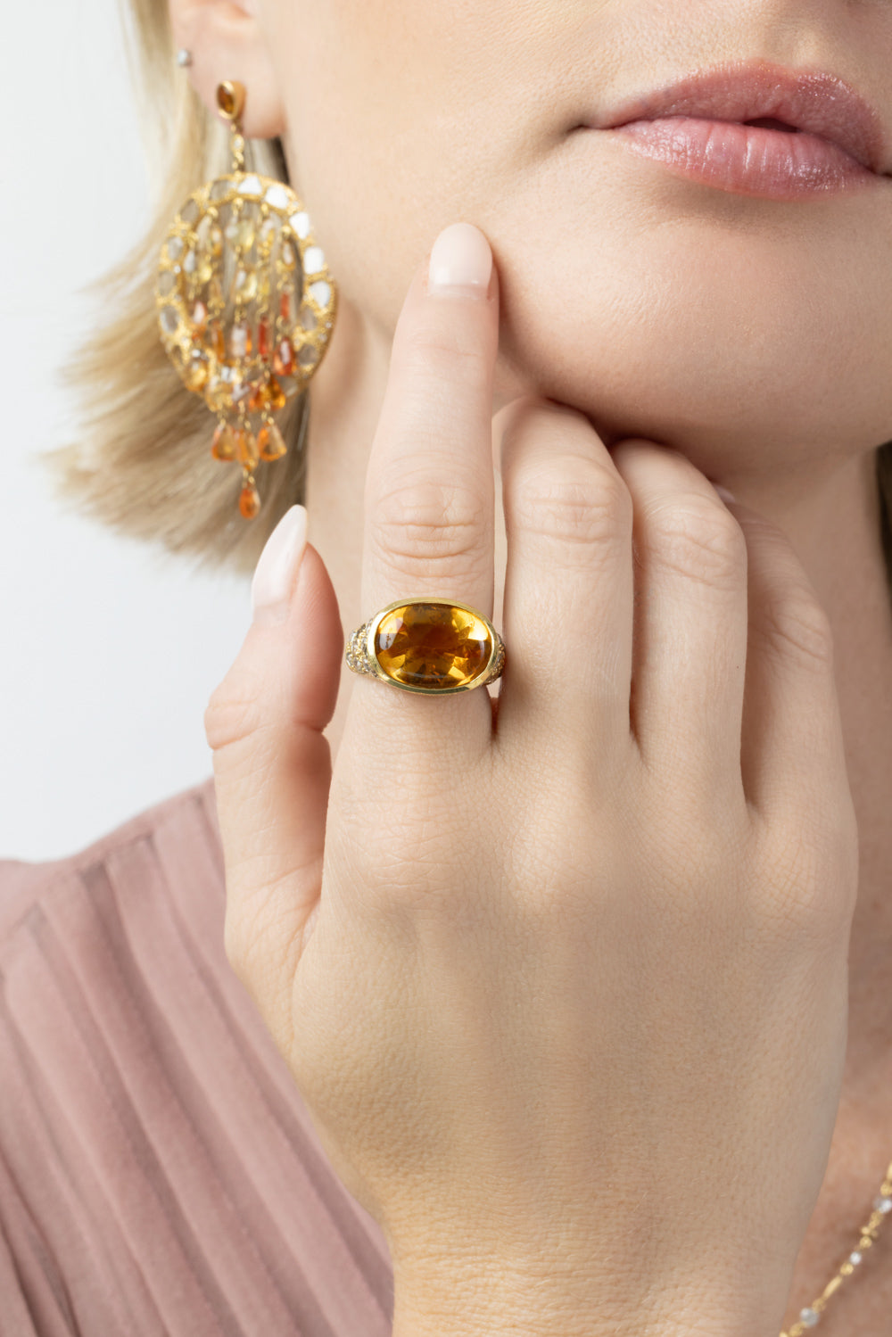 Citrine Eternity Spice Ring
