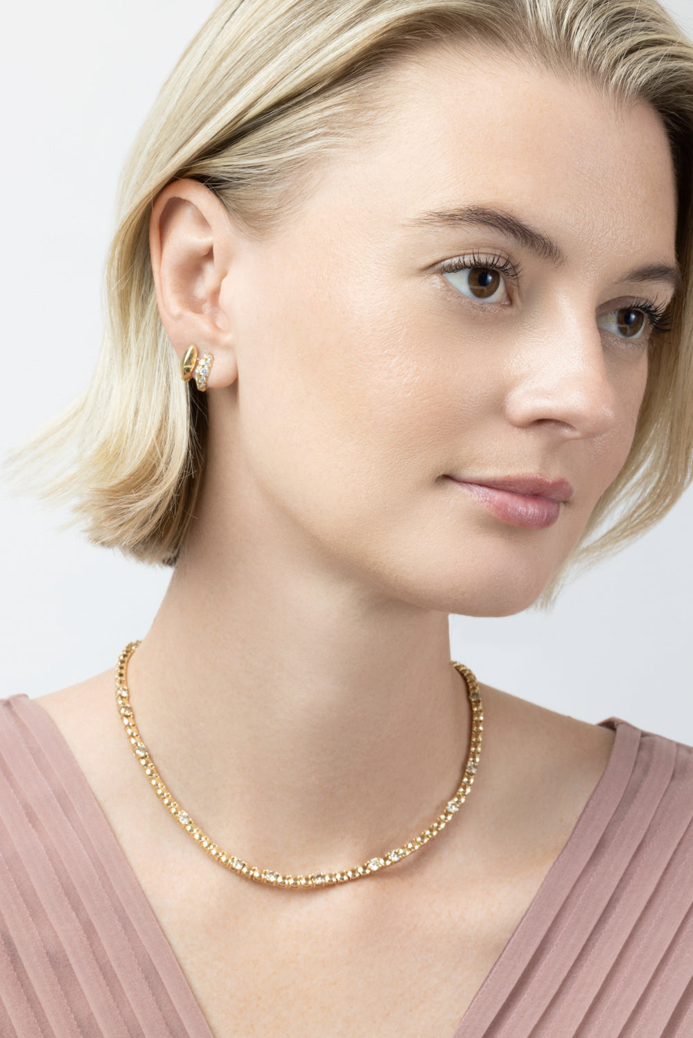 Diamond Millie Huggie Hoop Earrings