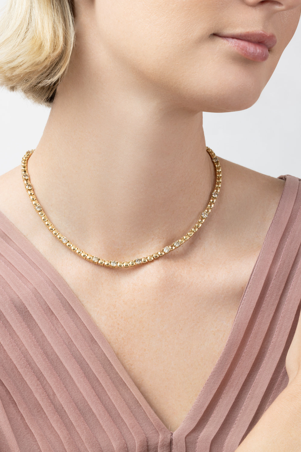 Champagne Diamond Bailey Necklace