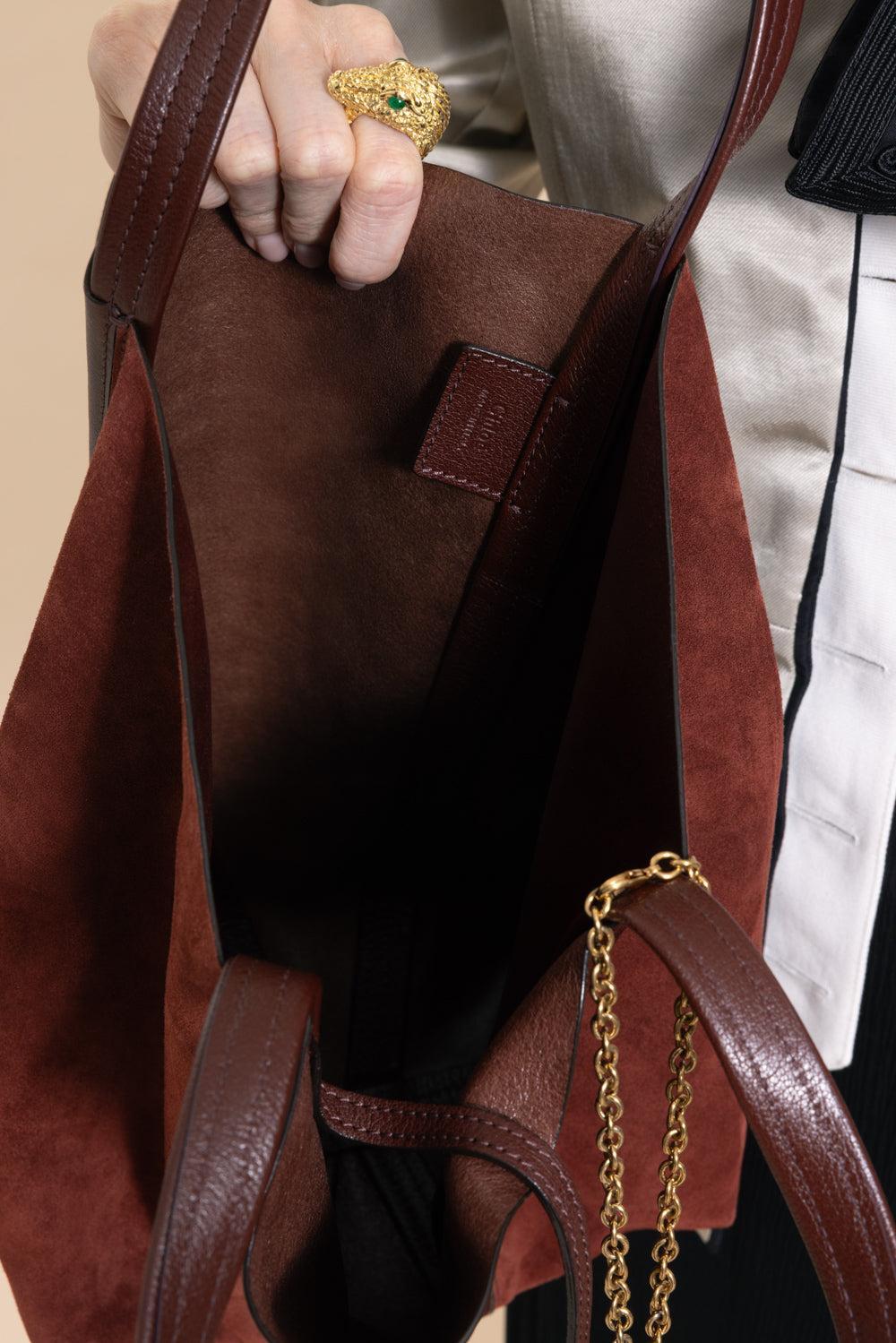 Spin Leather And Suede Bag-CRAFTYBR-HANDBAGSHOULDER-CHLOÉ