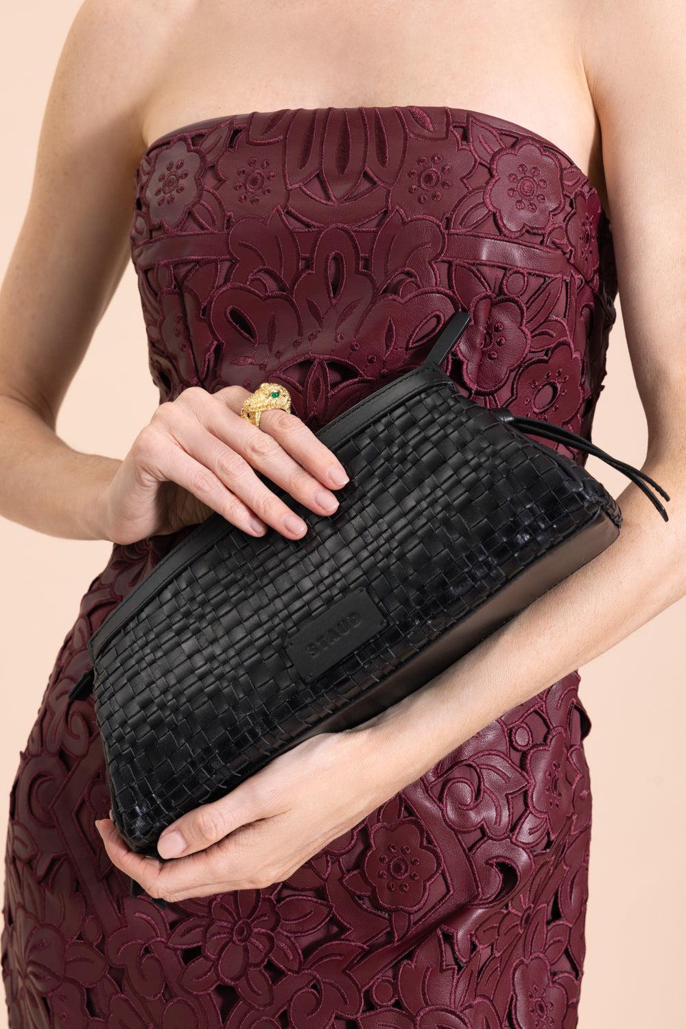 Maude Clutch-BLACK-HANDBAGCLUTCHES-STAUD