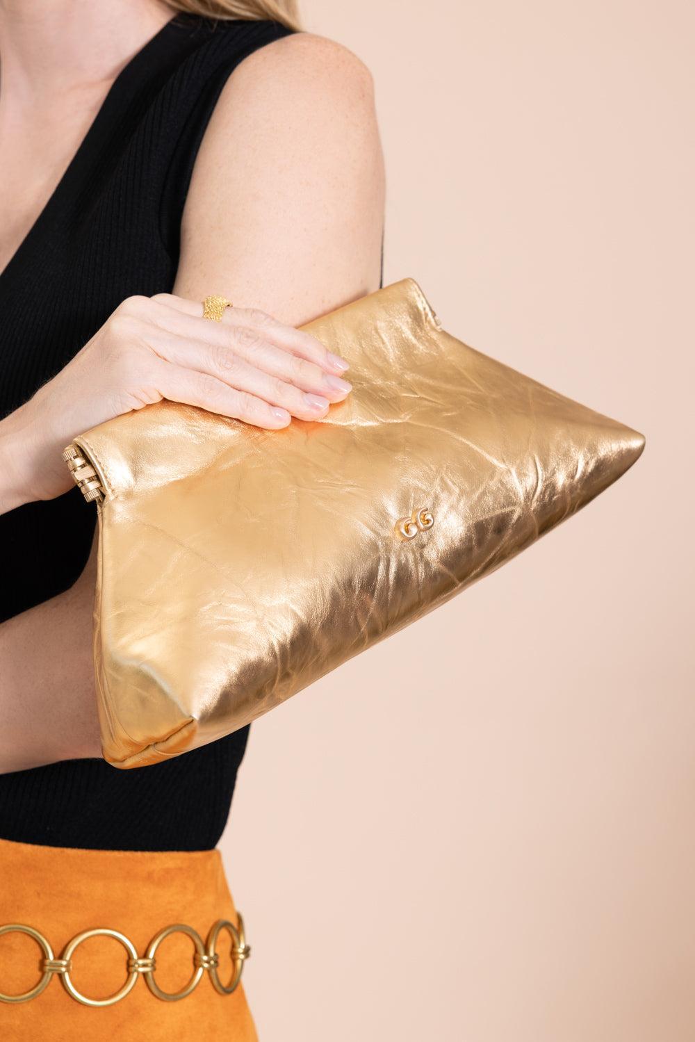 Lillia Mini Clutch-BRASS-HANDBAGCLUTCHES-CULT GAIA