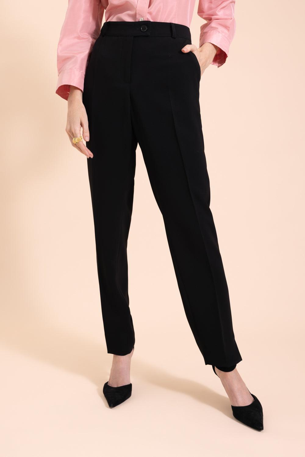 Signature Straight Pant-BLACK-32-CLOTHINGPANTSLIM FIT-MAISON COMMON