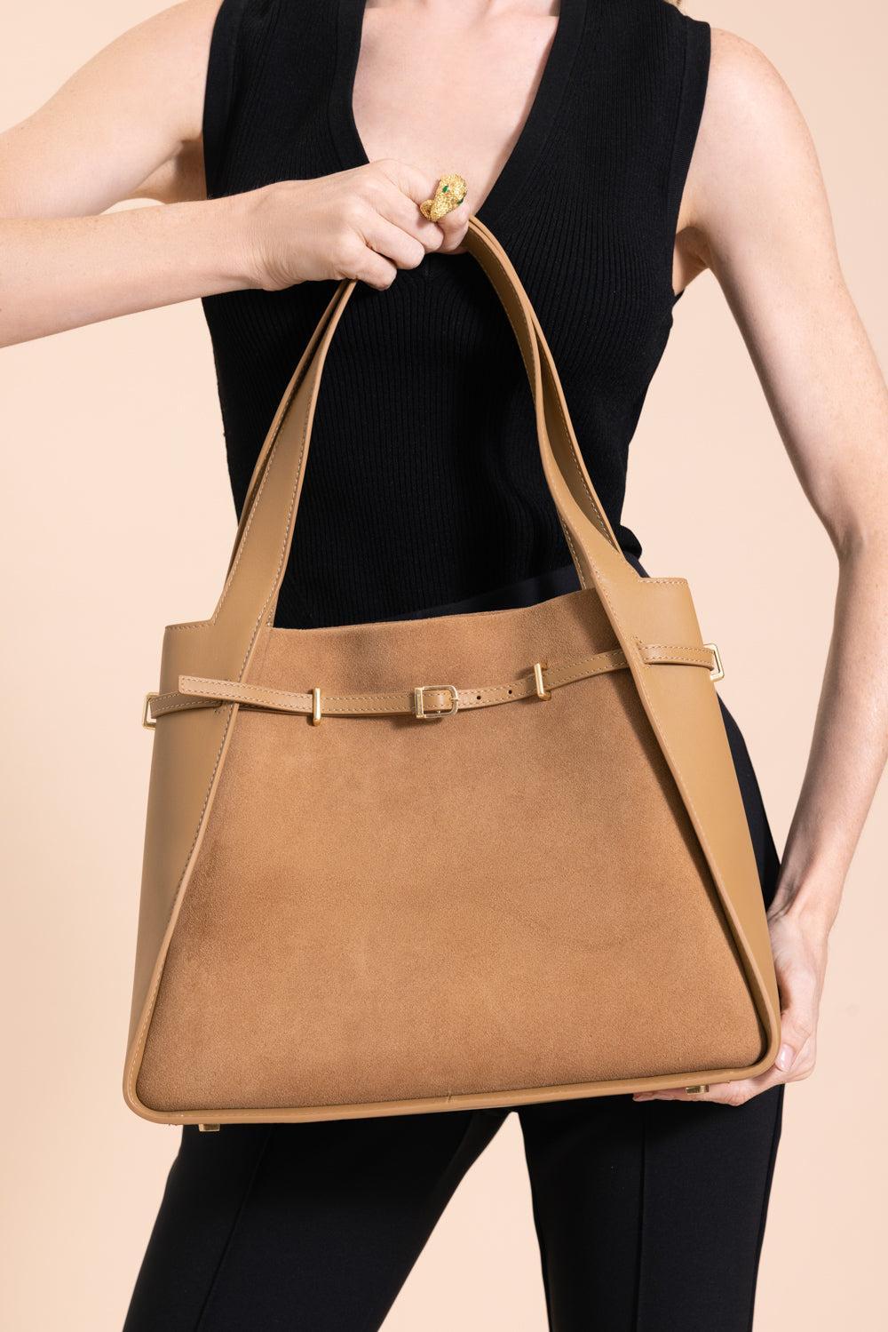 Cleo Tote-CAMEL-HANDBAGTOTES-SIMKHAI