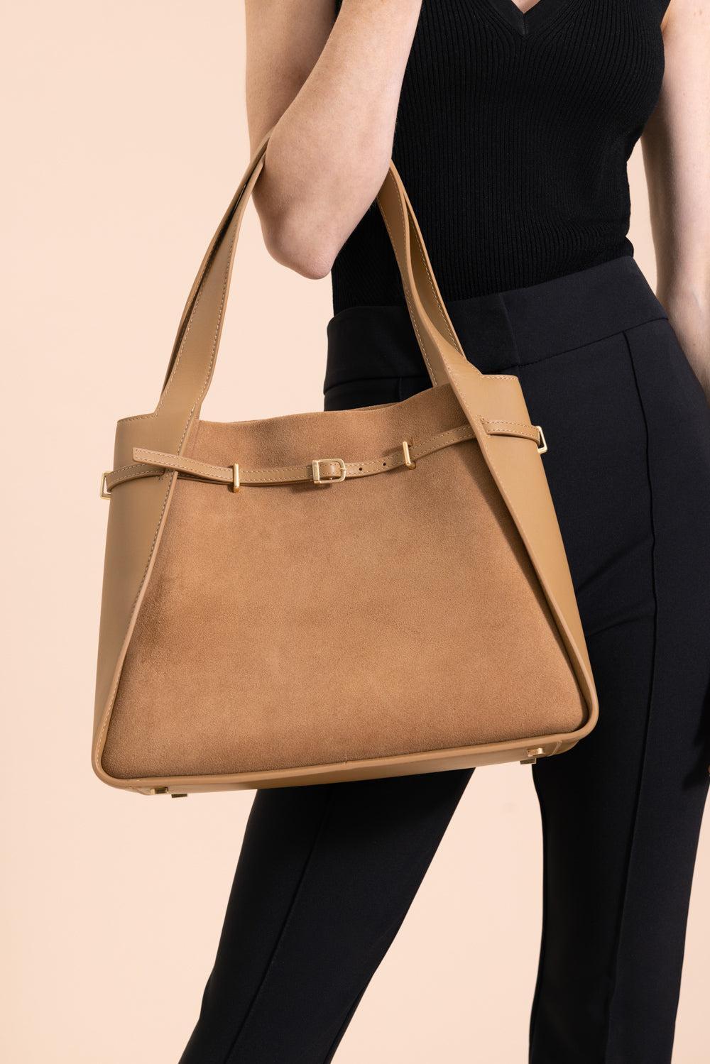 Cleo Tote-CAMEL-HANDBAGTOTES-SIMKHAI
