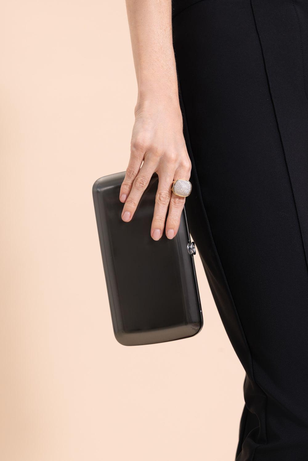 Finley Clutch - Black Chrome-BKCHROME-HANDBAGCLUTCHES-JEFFREY LEVINSON