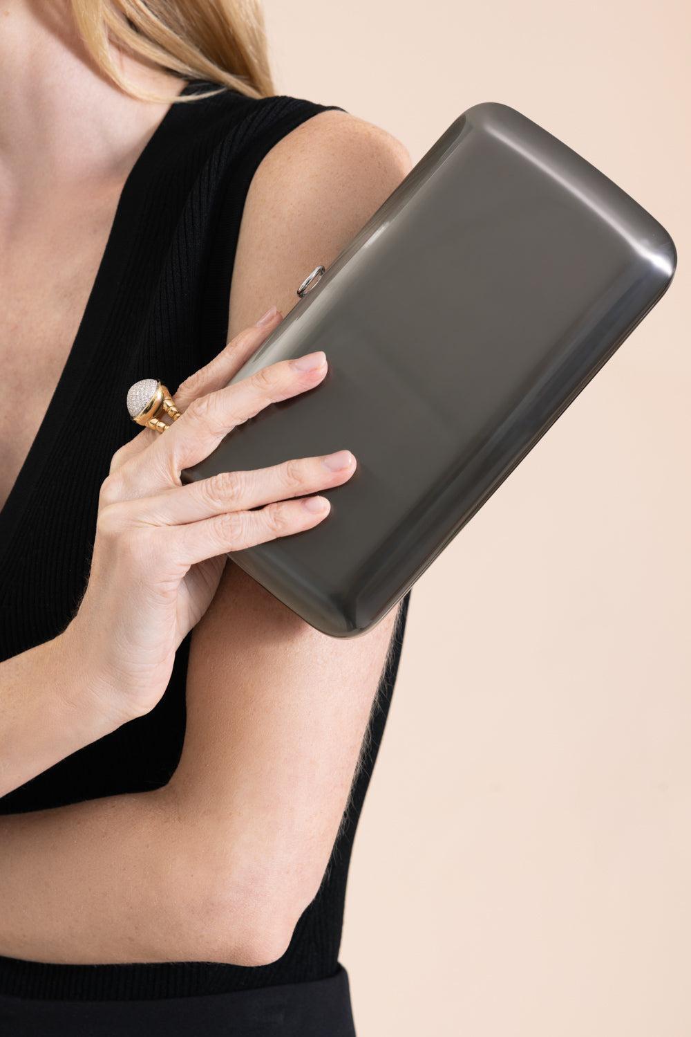 Finley Clutch - Black Chrome-BKCHROME-HANDBAGCLUTCHES-JEFFREY LEVINSON