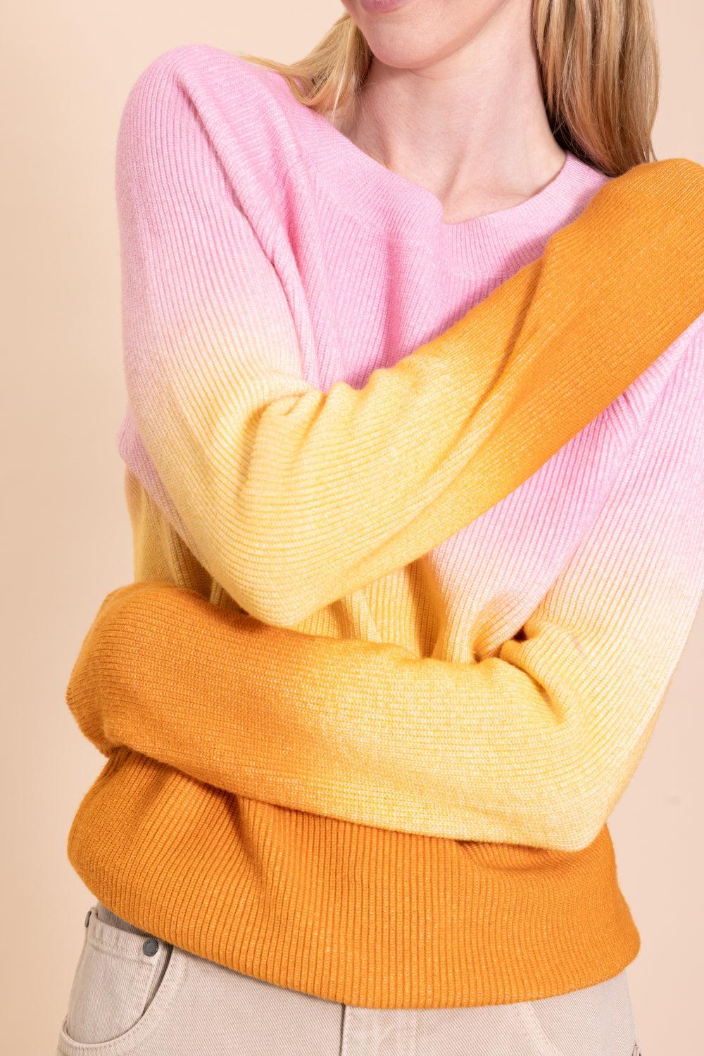 Shaker Crew Top-WARM MULTI-XS-CLOTHINGTOPKNITS-MINNIE ROSE